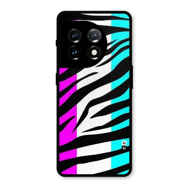 Zebra Texture Metal Back Case for OnePlus 11