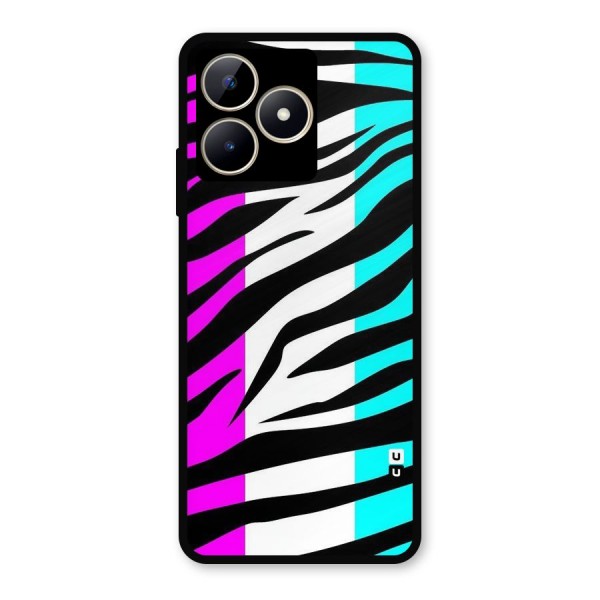 Zebra Texture Metal Back Case for Realme C53