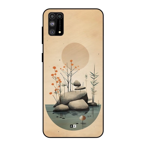 Zen Garden Metal Back Case for Galaxy M31