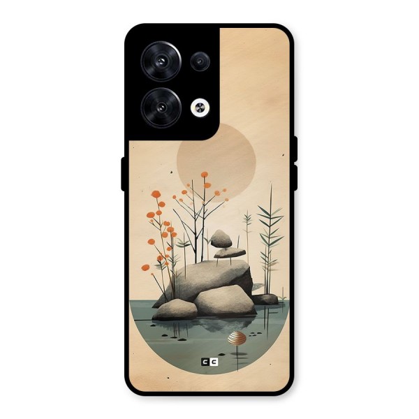 Zen Garden Metal Back Case for Oppo Reno8 5G