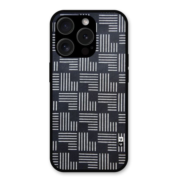 Zig Zag Hierarchy Metal Back Case for iPhone 15 Pro