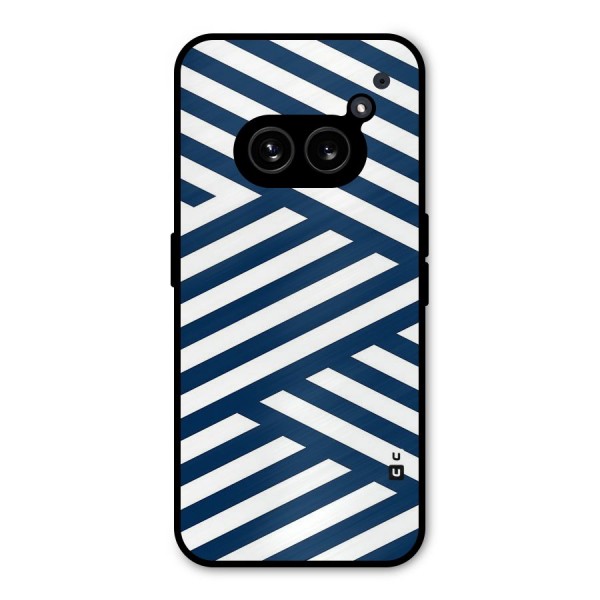 Zip Zap Pattern Metal Back Case for Nothing Phone 2a Plus