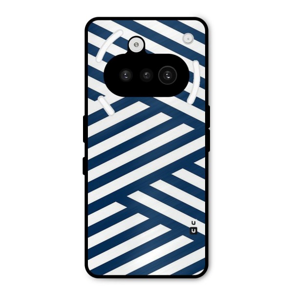 Zip Zap Pattern Metal Back Case for Nothing Phone 3a