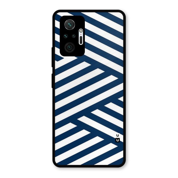 Zip Zap Pattern Metal Back Case for Redmi Note 10 Pro