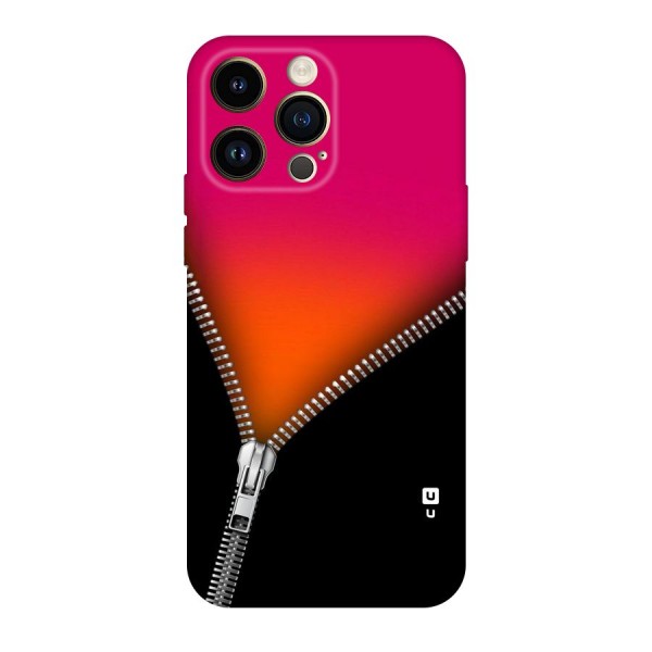 Zipper Print Original Polycarbonate Back Case for iPhone 14 Pro Max
