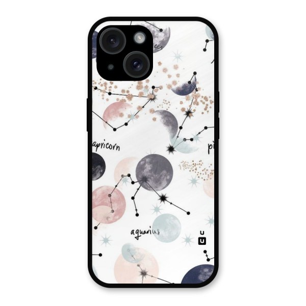 Zodiac Metal Back Case for iPhone 15