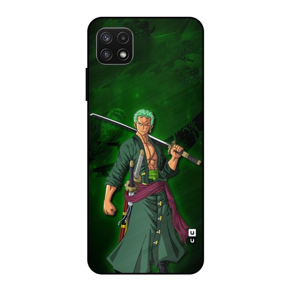 Zoro Ready Metal Back Case for Galaxy A22 5G
