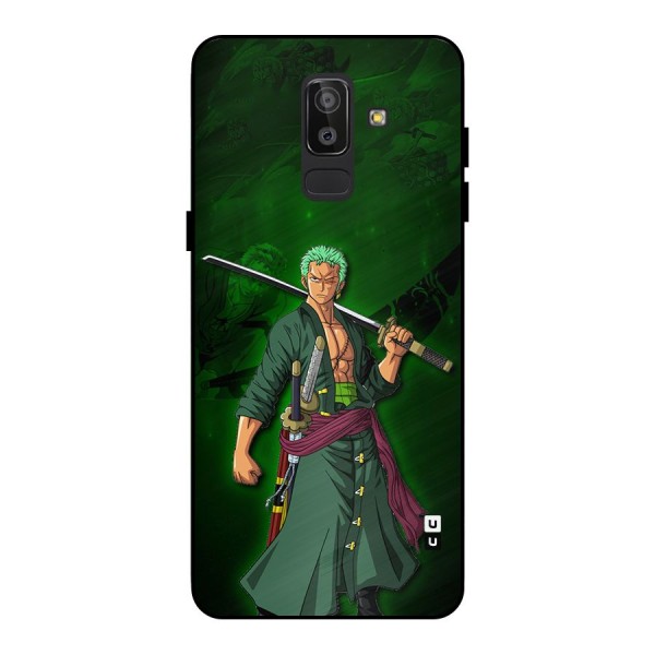 Zoro Ready Metal Back Case for Galaxy J8