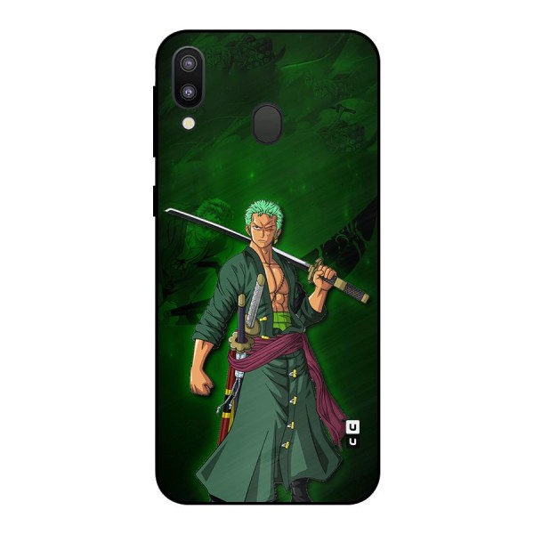 Zoro Ready Metal Back Case for Galaxy M20