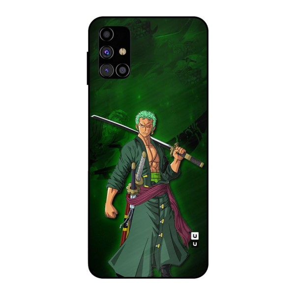 Zoro Ready Metal Back Case for Galaxy M31s