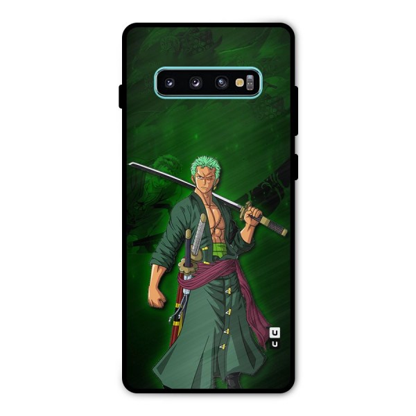 Zoro Ready Metal Back Case for Galaxy S10 Plus