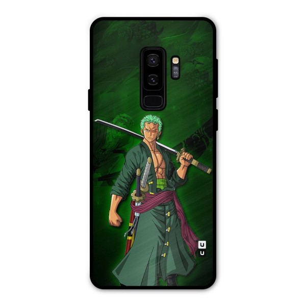 Zoro Ready Metal Back Case for Galaxy S9 Plus