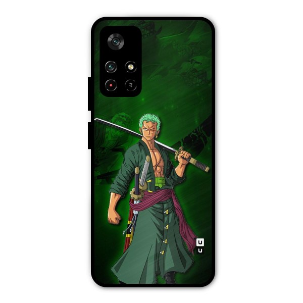 Zoro Ready Metal Back Case for Redmi Note 11T 5G