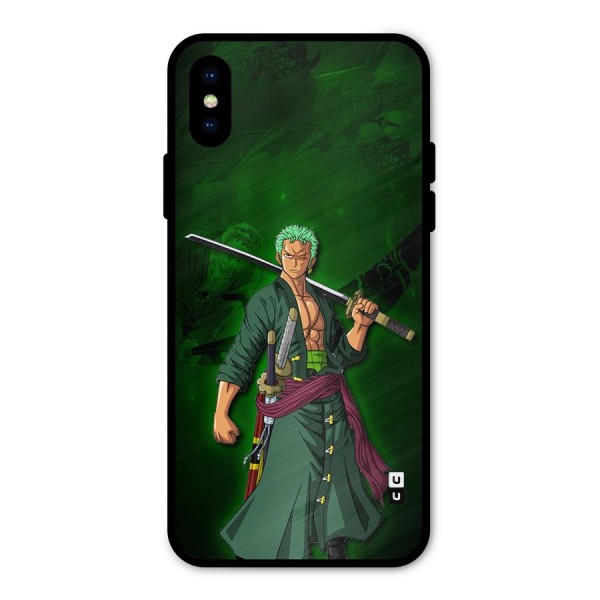 Zoro Ready Metal Back Case for iPhone X