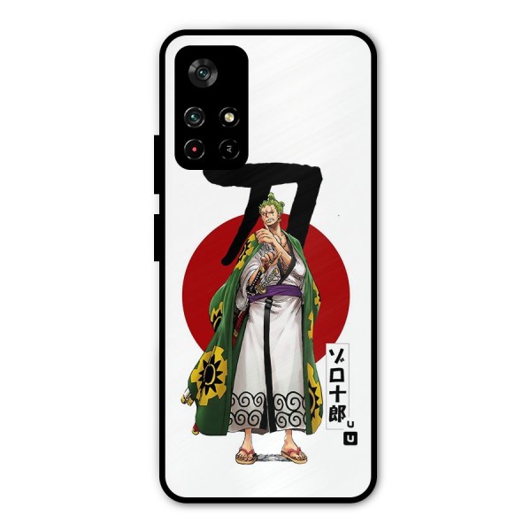 Zoro Stance Metal Back Case for Redmi Note 11T 5G