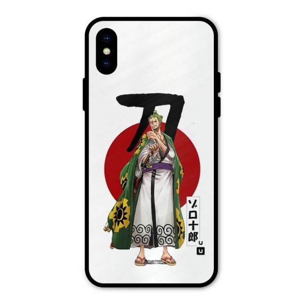 Zoro Stance Metal Back Case for iPhone XS