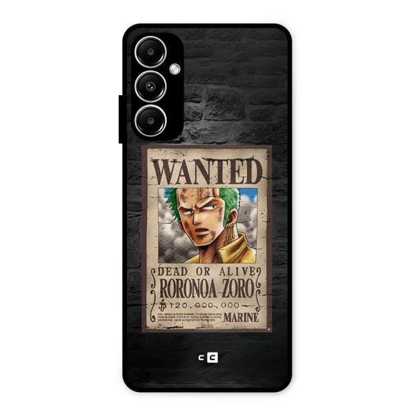 Zoro Wanted Metal Back Case for Galaxy A05s