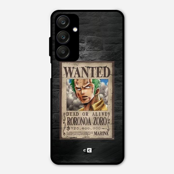 Zoro Wanted Metal Back Case for Galaxy A25 5G