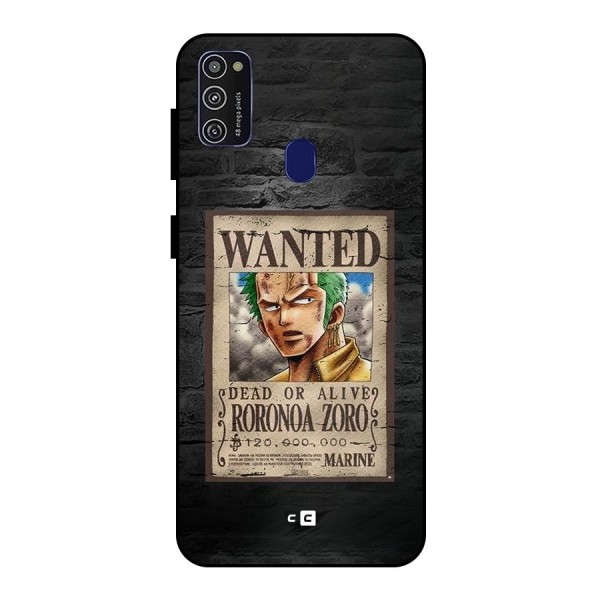 Zoro Wanted Metal Back Case for Galaxy M21