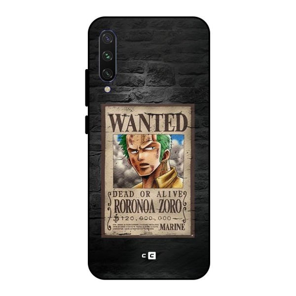 Zoro Wanted Metal Back Case for Mi A3
