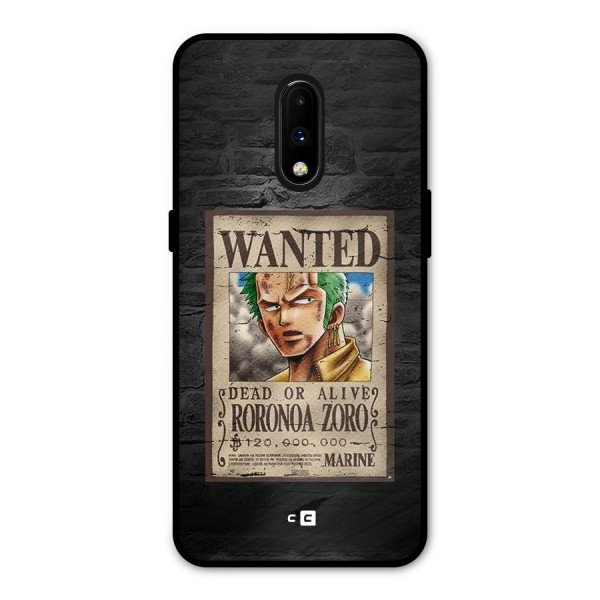 Zoro Wanted Metal Back Case for OnePlus 7