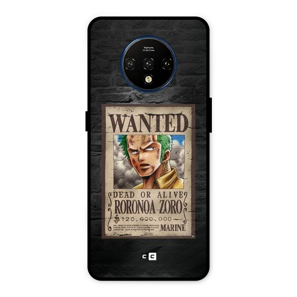 Zoro Wanted Metal Back Case for OnePlus 7T