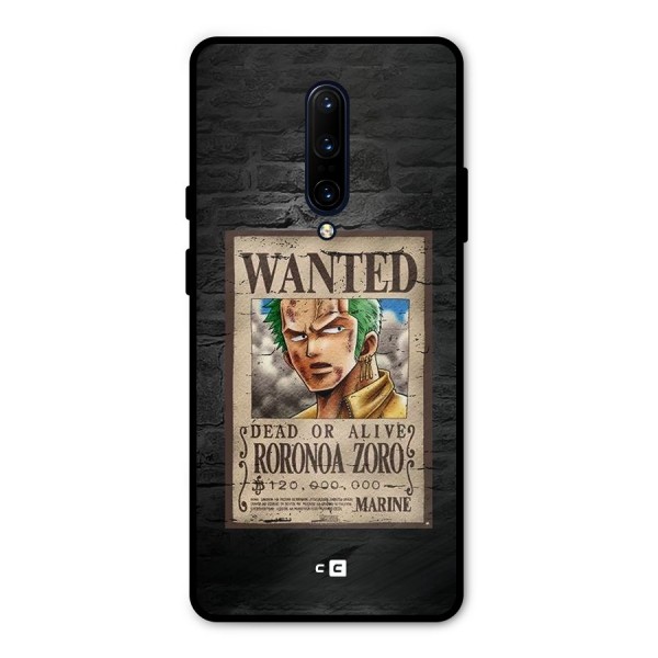 Zoro Wanted Metal Back Case for OnePlus 7 Pro