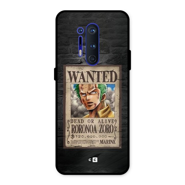 Zoro Wanted Metal Back Case for OnePlus 8 Pro