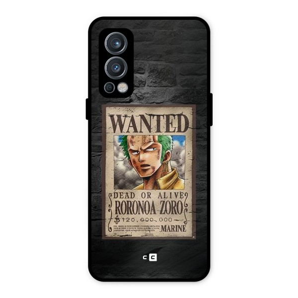 Zoro Wanted Metal Back Case for OnePlus Nord 2 5G