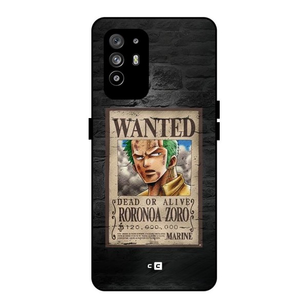 Zoro Wanted Metal Back Case for Oppo F19 Pro Plus 5G