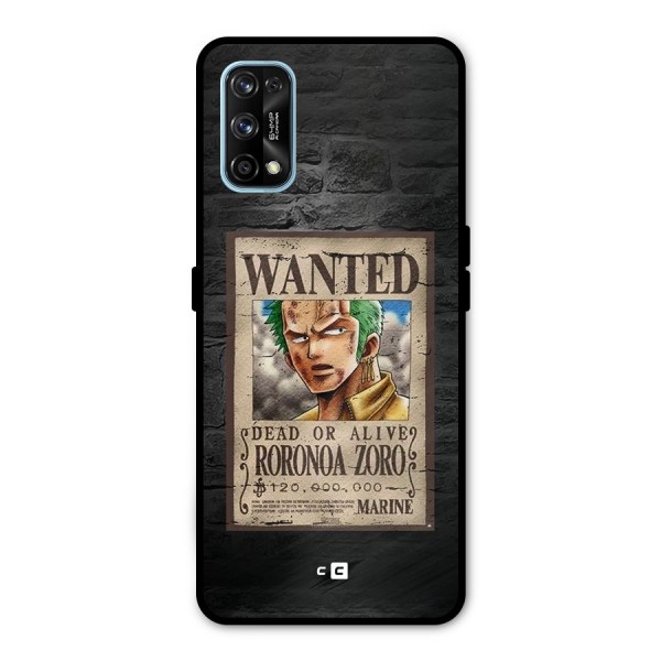 Zoro Wanted Metal Back Case for Realme 7 Pro