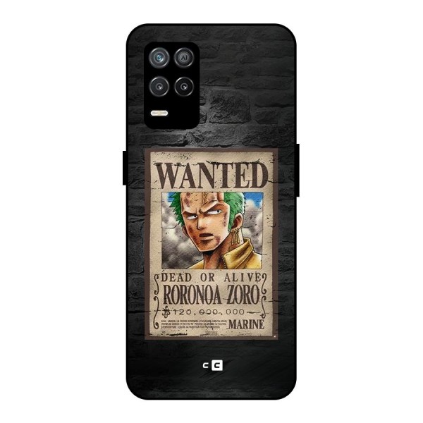 Zoro Wanted Metal Back Case for Realme 8 5G