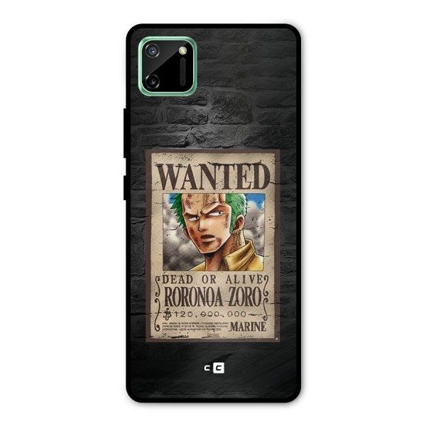 Zoro Wanted Metal Back Case for Realme C11