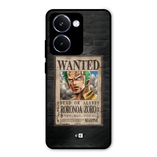 Zoro Wanted Metal Back Case for Realme P3 Ultra