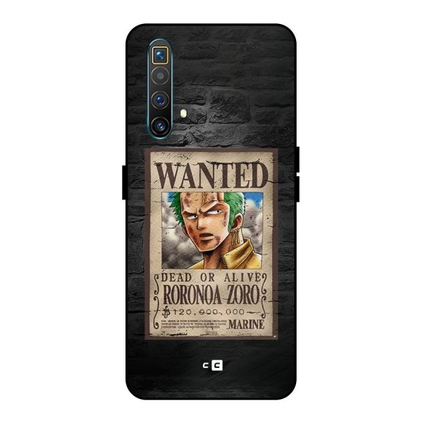 Zoro Wanted Metal Back Case for Realme X3