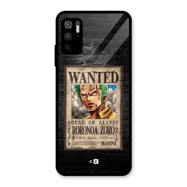 Zoro Wanted Metal Back Case for Redmi Note 10T 5G