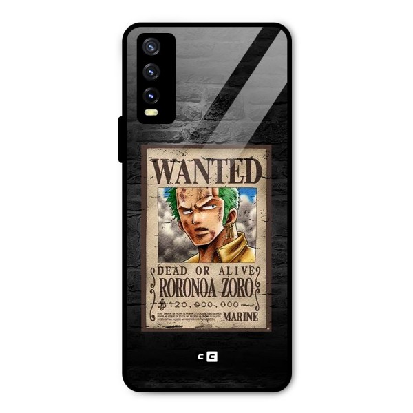 Zoro Wanted Metal Back Case for Vivo Y20