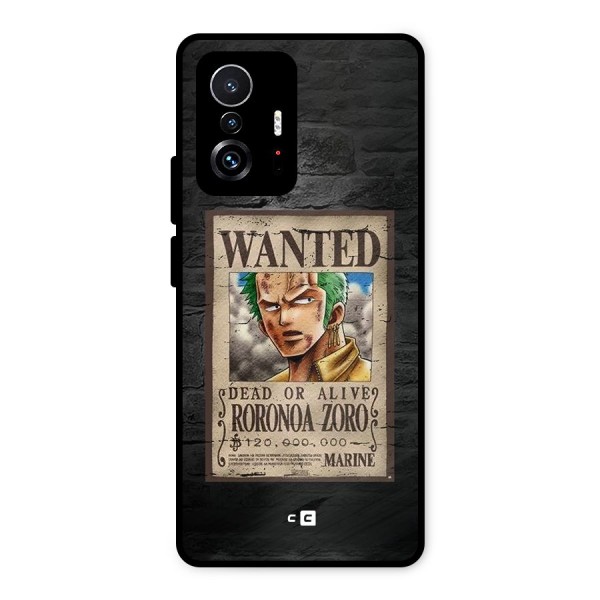 Zoro Wanted Metal Back Case for Xiaomi 11T Pro
