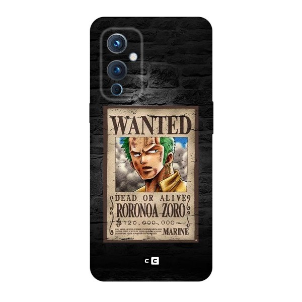 Zoro Wanted Original Polycarbonate Back Case for OnePlus 9