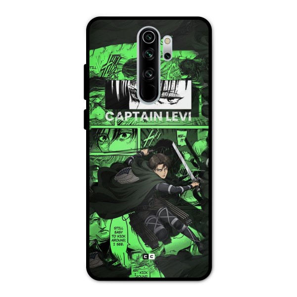 captain Levi Stance Metal Back Case for Redmi Note 8 Pro