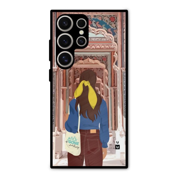 wonderful Girl Metal Back Case for Galaxy S24 Ultra