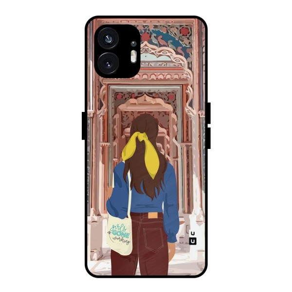 wonderful Girl Metal Back Case for Nothing Phone 2