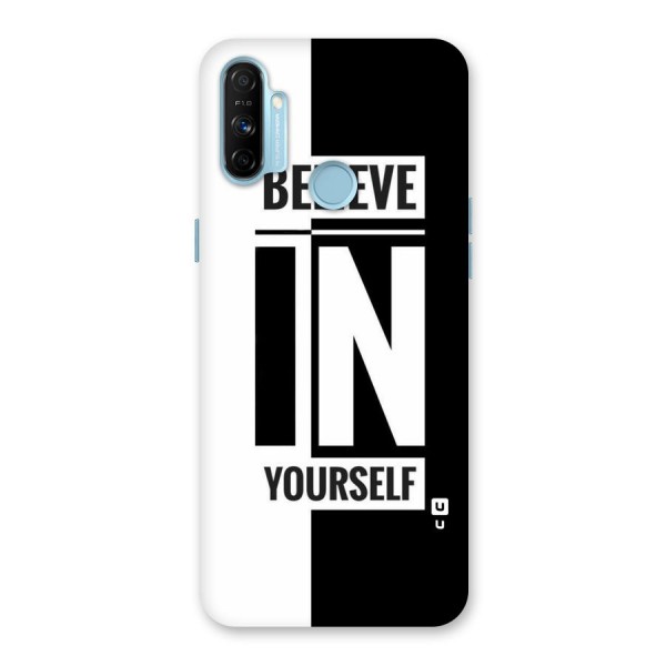 Believe Yourself Black Back Case for Realme Narzo 20A