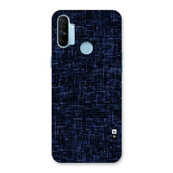 Criss Cross Blue Pattern Back Case for Realme Narzo 20A