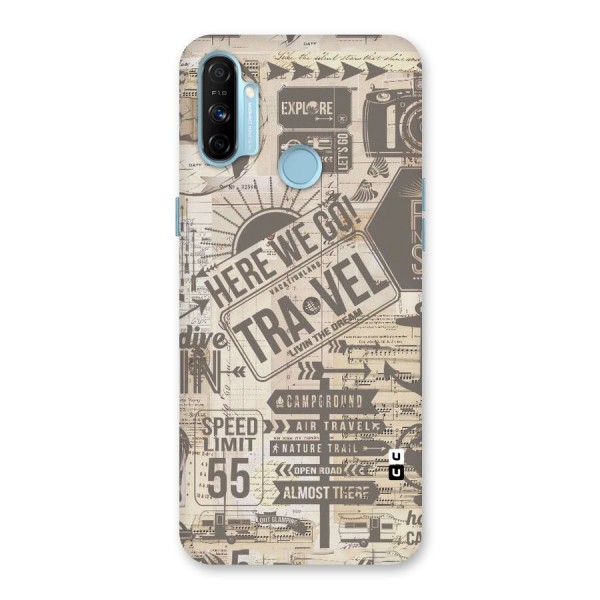 Here We Travel Back Case for Realme Narzo 20A