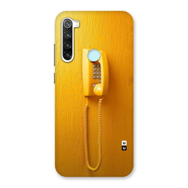 Aesthetic Yellow Telephone Back Case for Redmi Note 8