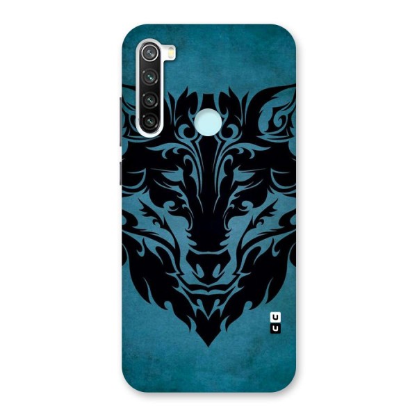 Black Artistic Wolf Back Case for Redmi Note 8