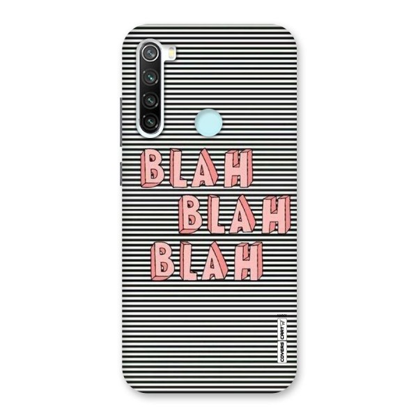 Blah Stripes Back Case for Redmi Note 8