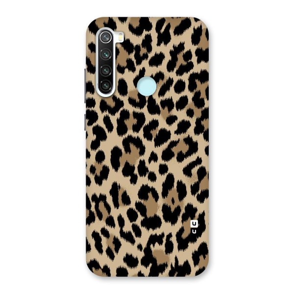 Brown Leapord Print Back Case for Redmi Note 8
