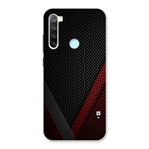 Classy Black Red Design Back Case for Redmi Note 8